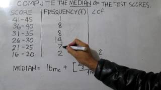 Median for grouped data Descending Order [upl. by Yajeet607]