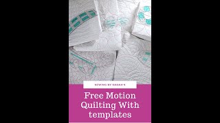 INTRODUCTION TO FREE MOTION QUILTING WITH RULERS [upl. by Burnett632]