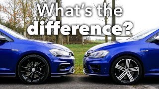 VW Golf R MK7 vs MK75 Whats The Difference [upl. by Yelrihs]