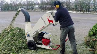 Top 9 Mini Wood Chipper Machines In The World Shredder Easy Christmas Tree [upl. by Nottnerb775]