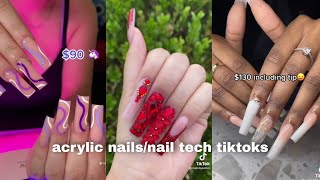 acrylic nails  nail tech tiktoks💅✨  Bliss of TikTok Compilations [upl. by Aba]