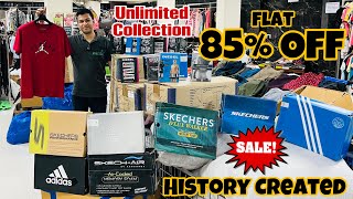 History Created Sale  Flat 85 Off  Cheapest Branded Shoes n Clothes In Delhi  100 Original [upl. by Sokil]