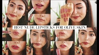 Best Drugstore NUDE Lipsticks for Olive Skin Tones [upl. by Abramson103]