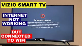 How to Fix VIZIO Smart TV No network Detected But Connected to WiFi   Not Connecting to WiFi [upl. by Hoopes]