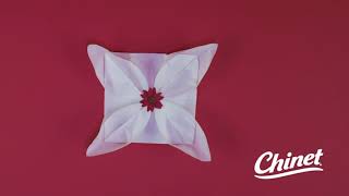 Poinsettia Napkin Fold [upl. by Fleisig]