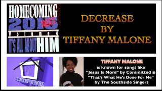 Acappella Artist Tiffany Malone Singing quotDecreasequot [upl. by Yemorej]