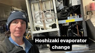 Hoshizaki ice machine repair  evaporator replacement [upl. by Deanne]