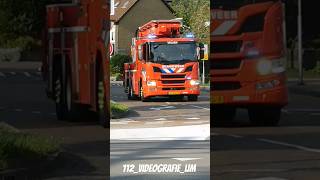 Uitruk brandweer Velsen HW 122450 met spoed naar woningbrand in wijk aan zee [upl. by Wiseman]