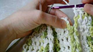 How To Make a Jacobs Ladder Crochet Stitchwmv [upl. by Nash183]