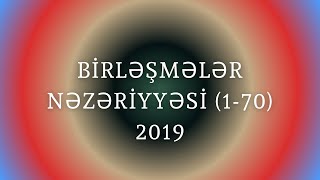 Birləşmələr nəzəriyyəsi 1 BÖLÜM1  70 [upl. by Yentirb]