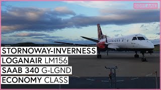 LOGANAIR Stornoway to Inverness SAAB 340 Trip Report [upl. by Notlek51]