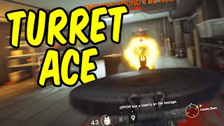 TACHANKA TURRET ACE  Rainbow Six Siege Funny Moments [upl. by Claybourne]