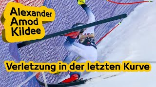 Alexander Amod Kildee verletzt sich beim WeltcupLanghang in Wengen [upl. by Yggep]