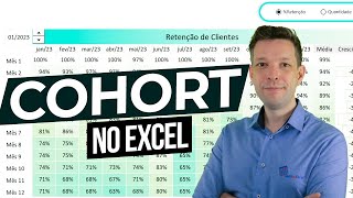 Como Fazer Análise COHORT no Excel [upl. by Wina]