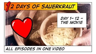 Sauerkraut Recipe 12 Days of Sauerkraut  Movie  Episodes 1 12 [upl. by Ydrah815]