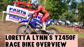 Loretta Lynns YZ450F Race Bike Overview [upl. by Hasan]