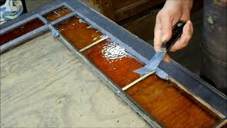 Face Glazing Glass into Wood Sash [upl. by Cawley]