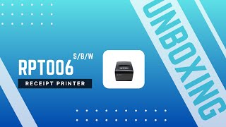 Unboxing RPT006 80mm Thermal Receipt Printer Serial Bluetooth WiFi [upl. by Gaidano]