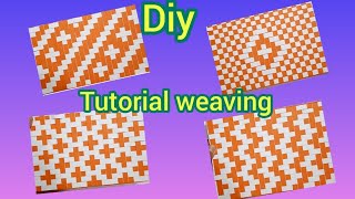 Paper weaving tutorial step by step  weaving parttern weaving styles  paper weaving [upl. by Frerichs]