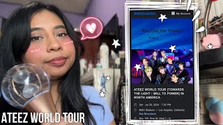 BUYING ATEEZ WORLD TOUR TICKETS  LA 2024 [upl. by Eckardt887]