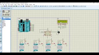 Automatic Parking System Using Arduino  Proteus Simulation Complete Project [upl. by Netsud281]