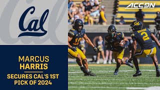 Cals Marcus Harris Snags The Golden Bears 1st Pick Of 2024 [upl. by Xirdnek]