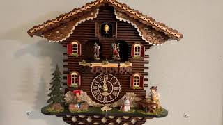 Quartz Swiss House With Music Cuckoo Clock [upl. by Yntrok]