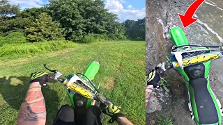 TOOK MY KX65 TO THE TRAILS WENT TERRIBLE [upl. by Dale]