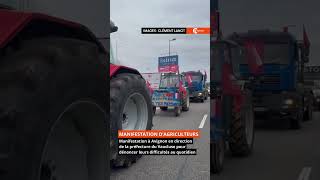 Manifestation dagriculteurs en colère à Avignon [upl. by Cello63]