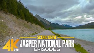 Road Trip in Jasper National Park  Stunning Nature of Canada  Scenic Drive 4K UHD  Part 5 [upl. by Allx]