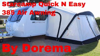 Starcamp Quick n Easy Air 385 Awning from Dorema [upl. by Elletsirk]