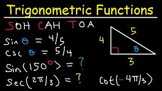 Trigonometric Functions of Any Angle  Unit Circle Radians Degrees Coterminal amp Reference Angles [upl. by Tingley]