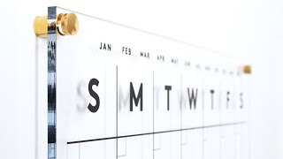 How to hang your clear acrylic calendar [upl. by Motch]