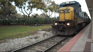 Amtrak Silver Star Train Follows CSX Power House [upl. by Eiltan]