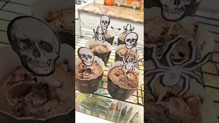 muffins muffinsrecipe chocolate chocolatemuffins bake baking ilovebaking halloween [upl. by Irfan]