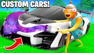 I Drove CUSTOM Vehicles in Fortnite [upl. by Eirelam]