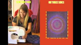 DIY How to make a reversible duvet cover [upl. by Guglielmo183]