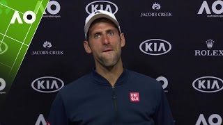 Novak Djokovic press conference 2R Australian Open 2017 [upl. by Ayokal]