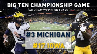 Michigan Vs Iowa Predictions For The 2023 B1G Championship Game [upl. by Aritak]