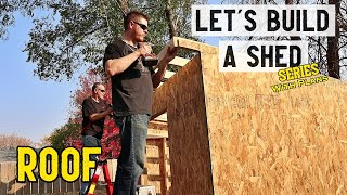 How to build a storage shed  Roof  Part 4  Plans available [upl. by Gabrila101]