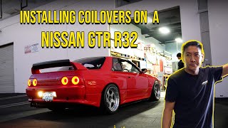 Nissan GTR R32 Gets Electronic Adjustable Tein Coilovers [upl. by Maren]