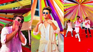 Riyaz aly viral holi celebriting video our family time full masti new Instagram reels videos [upl. by Mosra517]