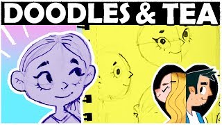 HOW TO DRAW Cartoon Faces  DOODLES AND TEA [upl. by Cai302]