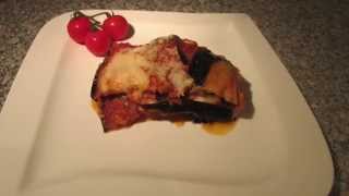 Rezept für AuberginenLasagne mit Käse überbacken Ricetta Parmigiana di Melanzane [upl. by Arundell]