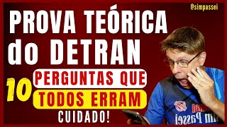 Simulado do DETRAN Questões da Prova teórica do DETRAN Exame legislação de trânsito [upl. by Runstadler194]