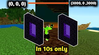 All About Nether Portal And Portal Linking Hindi  Minecraft PE 120 [upl. by Giles]