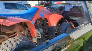 1993 barn find Suzuki quadrunner 230E [upl. by Akamahs994]