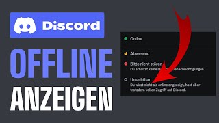 OFFLINE STELLEN BEI DISCORD GANZ EINFACH ERKLÄRT  JOIN OFFLINE ON DISCORD TUTORIAL 2024 [upl. by Bonine]