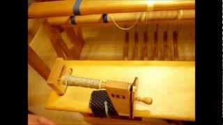 How to Weave on a Loom  Video 15  Tying up the treadles [upl. by Connor]