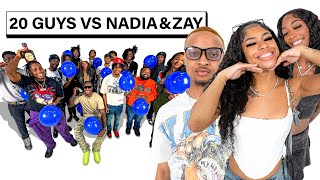 20 GUYS VS 2 INFLUENCERS NADIA amp ZAY [upl. by Ching124]